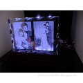 Customized 3D laser crystal photo craft,3d crystal laser,crystal laser photo frame,birthday gift (R-0013)